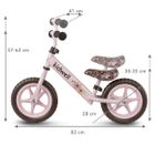 Kidwell, Rebel, rowerek biegowy, różowy w kwiatki