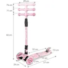 Kidwell, Vento, hulajnoga 3-kołowa, balansowa, słodycze