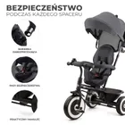 Kinderkraft, Aston, rowerek trójkołowy, Malachite Grey