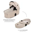 Kinderkraft, Bizuu, Nea 2, wózek wielofunkcyjny, 2w1, Dune Whisper