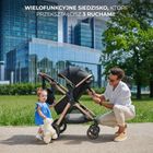 Kinderkraft, Esme, wózek wielofunkcyjny, 2w1, pure black