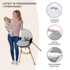 Kinderkraft, Fini, krzesełko do karmienia, 2w1, szare