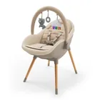 Kinderkraft, Fini Up, krzesełko do karmienia, 2w1, beż