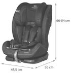 Kinderkraft, Gravity, fotelik samochodowy, 9-36 kg, czerwony