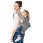 Kinderkraft, Huggy, nosidełko ergonomiczne, szare