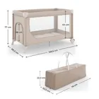 Kinderkraft, Leody Up, łóżeczko turystyczne, beige