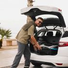 Kinderkraft, Nava, przyczepka rowerowa, wózek, hawaiian blue