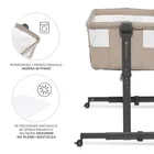 Kinderkraft, Nestee Up 2, łóżeczko dostawne, beige
