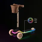 Kinderkraft, Raket, hulajnoga 3-kołowa LED, Beige