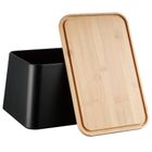 Kinghoff, chlebak z deską do krojenia, stalowy, KH-1948