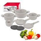 Klausberg, zestaw garnków marmurkowych, 12 elementów, kb-7967