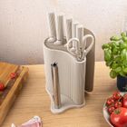 Klausberg, zestaw noży w stojaku z deską i chwytem na ręcznik, kb-7978