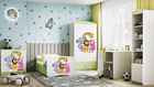 Kocot Kids, Babydreams, łóżko z szufladą i materacem, zielone, zoo, 70-140 cm