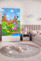 Kocot Kids, Babydreams, szafa, biała, safari, 181.2-52-90 cm