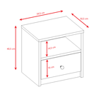Kocot Kids, Babydreams, szafka nocna, zielona, 181.2-52-90 cm