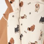 Kombinezon przejściowy chłopięcy z kapturem, jasnobrązowy, Nicol