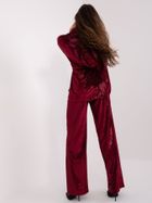 Komplet damski, bordowy, Lakerta