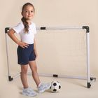 Komplet dziecięcy, T-shirt, Szorty, biało-granatowy, Nicol