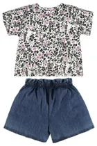 Komplet dziewczęcy, Bluzka z krótkim rękawem, Szorty, mix, Up Baby