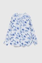 Koszula damska z długim rękawem, biała, Moodo