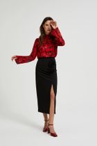 Koszula damska z długim rękawem, mix, Moodo