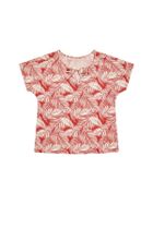 Koszula damska z krótkim rękawem, czerwona, Moodo