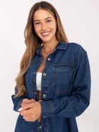 Koszula jeansowa damska z długim rękawem, czarna, Sublevel