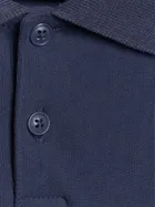 Koszulka polo chłopięca z długim rękawem, granatowa, 4F