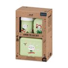 Koziol, Hop On At Home, zestaw lunchboxów, 2 szt. + bidon, 200 ml