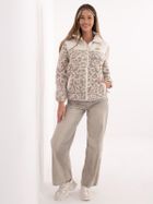 Kurtka damska, polarowa, beżowa, Sublevel