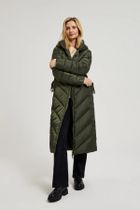 Kurtka damska z kapturem, khaki, Moodo