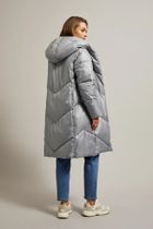 Kurtka damska z kapturem, szara, Moodo