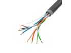 Lanberg, kabel sieciowy, zewnętrzne, LCU5-21CU-0305-BK, UTP, 305m, kat. 5e, czarny