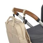 Lassig, Green Label, plecak dla mam z akcesoriami Vividal, kwadratowy, humus