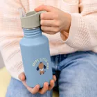 Lassig, Pattern Party, bidon ze stali nierdzewnej, Blue/Green, 500 ml