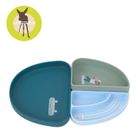 Lassig, Tiny Team, zestaw silikonowych naczyń, piesek, 3 szt.