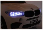 Lean Cars, BMW X6M, pojazd na akumulator, biały