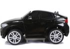 Lean Cars, BMW X6M, pojazd na akumulator, czarny lakierowany