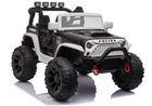 Lean Cars, Jeep, pojazd na akumulator, JC666, policyjny, biały