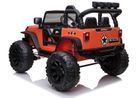 Lean Cars, Jeep, pojazd na akumulator, JC666, pomarańczowy