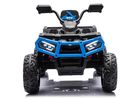 Lean Cars, Quad, pojazd na akumulator z przyczepką, 6 kół, JC606 24V 4-4, niebieski