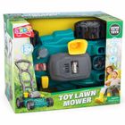 Lean Toys, interaktywna kosiarka ogrodowa, zielona