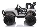 Lean Toys, Jeep JC666, pojazd na akumulator, biały