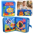 Lean Toys, książeczka sensoryczna 3D, filcowa, zwierzęta morskie