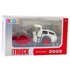 Lean Toys, metalowy walec drogowy, interaktywny pojazd budowlany