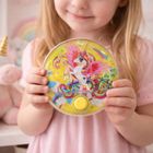 Lean Toys, okrągła gra wodna, jednorożec, 10 cm, 1 szt.