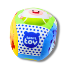 Lean Toys, piłka z grzechotką miękka, 9 cm mix