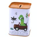 Lean Toys, skarbonka metalowa, dinozaur w samochodzie, 11-8 cm, 1 szt.