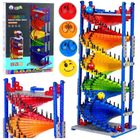 Lean Toys, spiralna wieża, tor kulek, klocki konstrukcyjne, 550 elementów