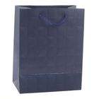 Lean Toys, torba prezentowa elegancka tłoczone kwadraty, 23-18-10,5 cm, 1 szt.